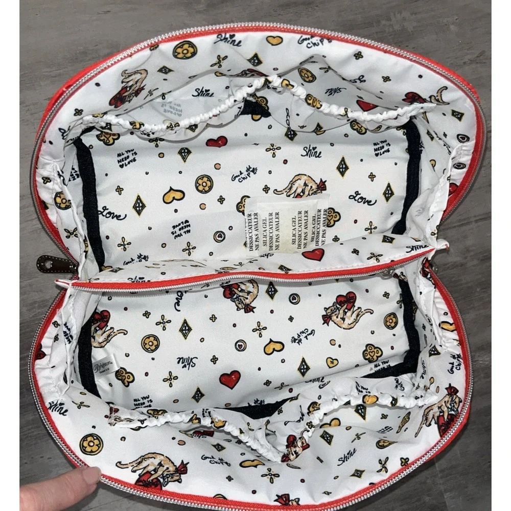 Brighton Wild Love Cosmetic Bag Travel Makeup Toiletries Multi Pocket D30315